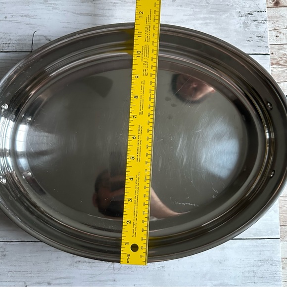PREOWNED ALL CLAD STAINLESS STEEL 15” OVAL BAKING PAN 5.5QT / 5L - Picture 6 of 7